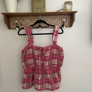 BNWT-Summer Plaid Tank~ Anthropologie